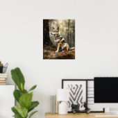 Zweeds Vallhund Dog Art Print Poster (Thuiskantoor)