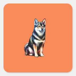 Zweeds Vallhund Dog Vierkante Sticker