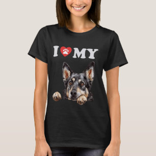 Zweeds Vallhund I Heart My Dog Funny Dog Lover T-shirt