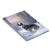 Zweeds Vallhund liet het sneeuwen Kerstmis Notitieboek (Rechterzijde)