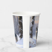 Zweeds Vallhund liet het sneeuwen Kerstmis Papieren Bekers (Rechts)