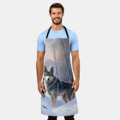 Zweeds Vallhund liet het sneeuwen Kerstmis Schort (Gedragen)