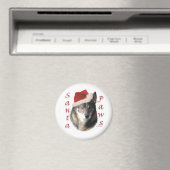 Zweeds Vallhund Santa Paws - Magneet (Insitu (Vaatwasser))