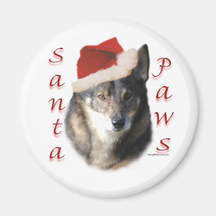 Zweeds Vallhund Santa Paws - Magneet