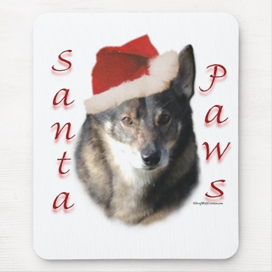 Zweeds Vallhund Santa Paws Muismat (Voorkant)