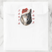 Zweeds Vallhund Santa Paws - Sticker (Tas)