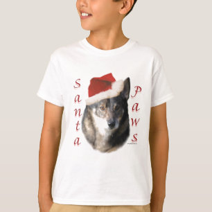 Zweeds Vallhund Santa Paws T-shirt