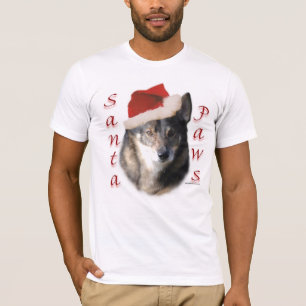 Zweeds Vallhund Santa Paws T-shirt