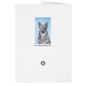 Zweeds Vallhund-schilderij - Kute Original Dog Art (Achterkant)