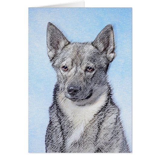 Zweeds Vallhund-schilderij - Kute Original Dog Art (Voorkant)