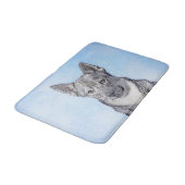 Zweeds Vallhund-schilderij - Kute Original Dog Art Badmat (Gekanteld)