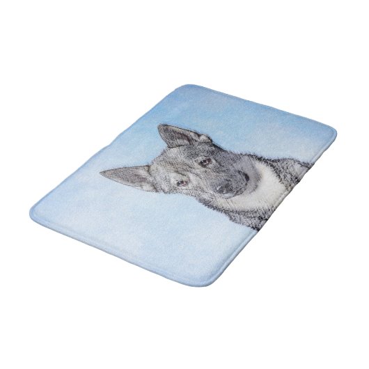 Zweeds Vallhund-schilderij - Kute Original Dog Art Badmat (Gekanteld)