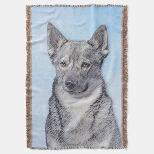 Zweeds Vallhund-schilderij - Kute Original Dog Art Deken