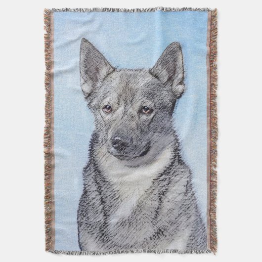 Zweeds Vallhund-schilderij - Kute Original Dog Art Deken (Voorkant Verticaal)