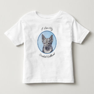 Zweeds Vallhund-schilderij - Kute Original Dog Art Kinder Shirts