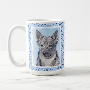 Zweeds Vallhund-schilderij - Kute Original Dog Art Koffiemok