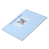 Zweeds Vallhund-schilderij - Kute Original Dog Art Notitieblok (Schuin)