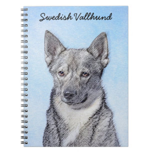 Zweeds Vallhund-schilderij - Kute Original Dog Art Notitieboek