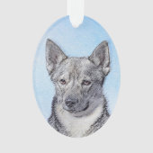 Zweeds Vallhund-schilderij - Kute Original Dog Art Ornament (voorkant)