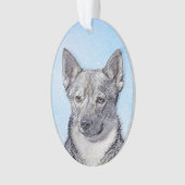 Zweeds Vallhund-schilderij - Kute Original Dog Art Ornament (voorkant)