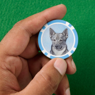 Zweeds Vallhund-schilderij - Kute Original Dog Art Poker Chips