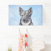 Zweeds Vallhund-schilderij - Kute Original Dog Art Spandoek (Insitu)