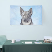 Zweeds Vallhund-schilderij - Kute Original Dog Art Spandoek (Beurs)