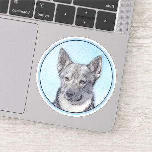 Zweeds Vallhund-schilderij - Kute Original Dog Art Sticker