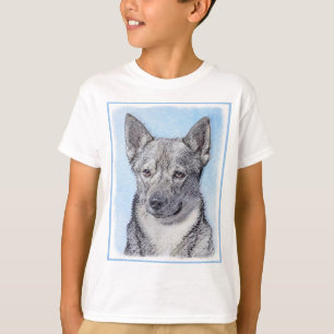 Zweeds Vallhund-schilderij - Kute Original Dog Art T-shirt