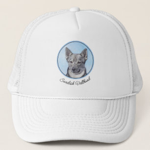 Zweeds Vallhund-schilderij - Kute Original Dog Art Trucker Pet