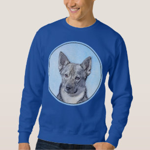 Zweeds Vallhund-schilderij - Kute Original Dog Art Trui