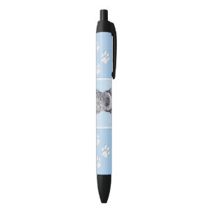 Zweeds Vallhund-schilderij - Kute Original Dog Art Zwarte Inkt Pen