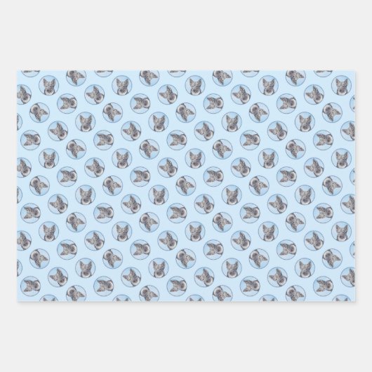 Zweeds Vallhund schilderij Schattigee originele ho Inpakpapier Vel (Voorkant)