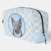 Zweeds Vallhund schilderij Schattigee originele ho Toilettasje (Rechterhoek)