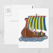 Zweeds Viking Ship Briefkaart (Voorkant / Achterkant)