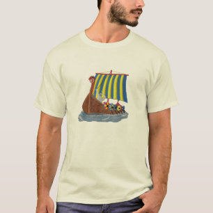 Zweeds Viking Ship Scandinavian Sailing Vessel T-shirt