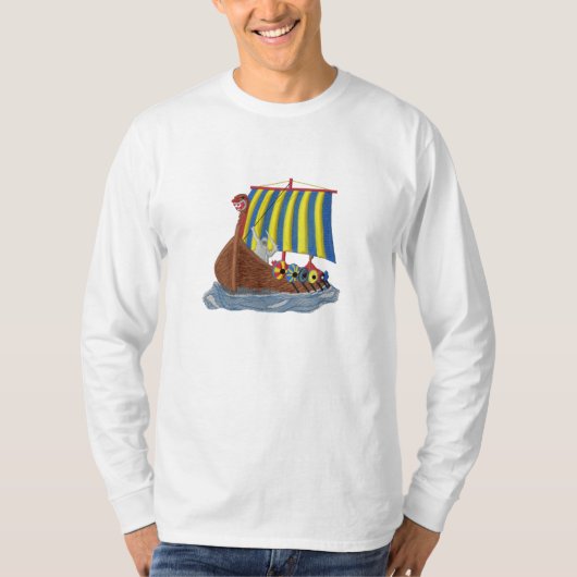 Zweeds Viking Ship T-shirt (Voorkant)