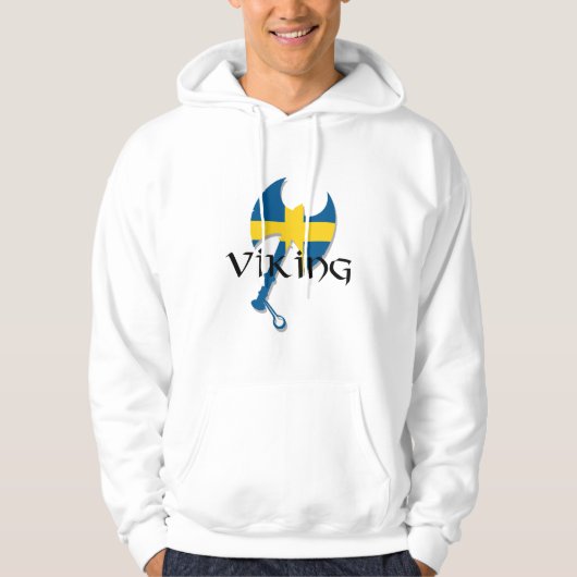 Zweeds Viking Sweden Ax Hoodies (Voorkant)