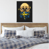 Zweeds Viking Warrior Gift Zweden Viking Helm Canvas Afdruk (Insitu (Slaapkamer))
