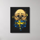 Zweeds Viking Warrior Gift Zweden Viking Helm Canvas Afdruk (Voorkant)
