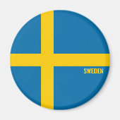 Zweeds Vlag Charming Patriotic Magneet (Voorkant)