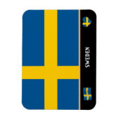 Zweeds vlag en Zweeds land reizen/Zweden Magneet (Verticaal)