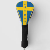 Zweeds vlag van Zweedse douane-chauffeur Golfheadcover (Voorkant)