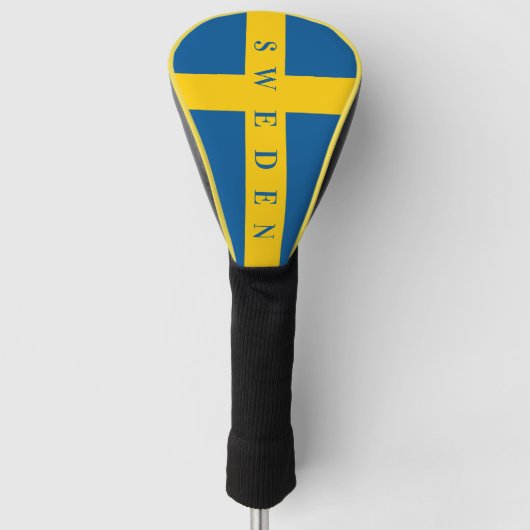 Zweeds vlag van Zweedse douane-chauffeur Golfheadcover (Voorkant)