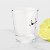 Zweeds vlaggenhart, Zweeds Script Design Shot Glas (Links)