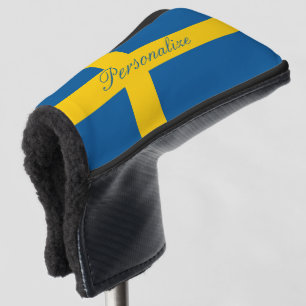 Zweeds vlaggestaat monogram golfhoofdbedekking golfheadcover
