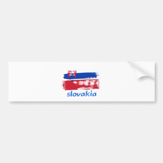 Zweeds vlagontwerp Grunge Bumpersticker (Voorkant)