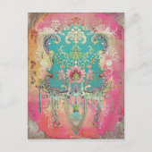 Zweeds volkskunst Scandinavisch etnisch Briefkaart (Voorkant)