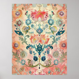 Zweeds volkskunst  Scandinavisch etnisch Poster