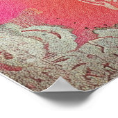 Zweeds volkskunst  Scandinavisch etnisch Poster (Hoek)